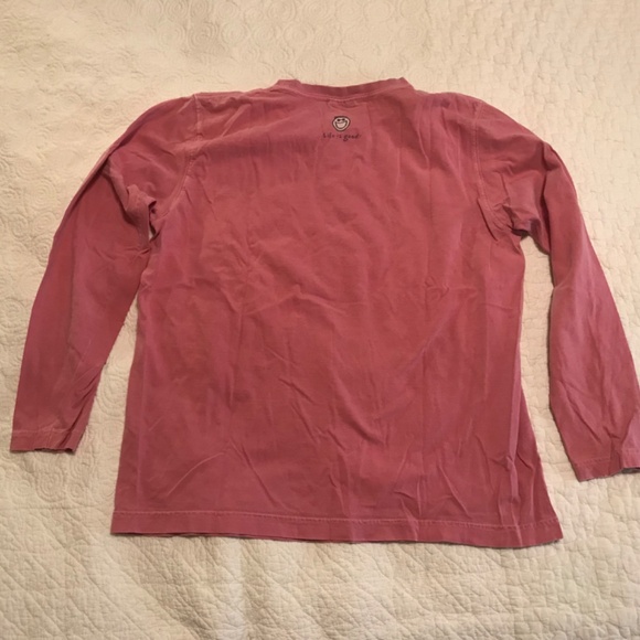 Life is Good “under the weather” maroon long sleeve crewneck tee shirt (M) - Picture 2 of 12